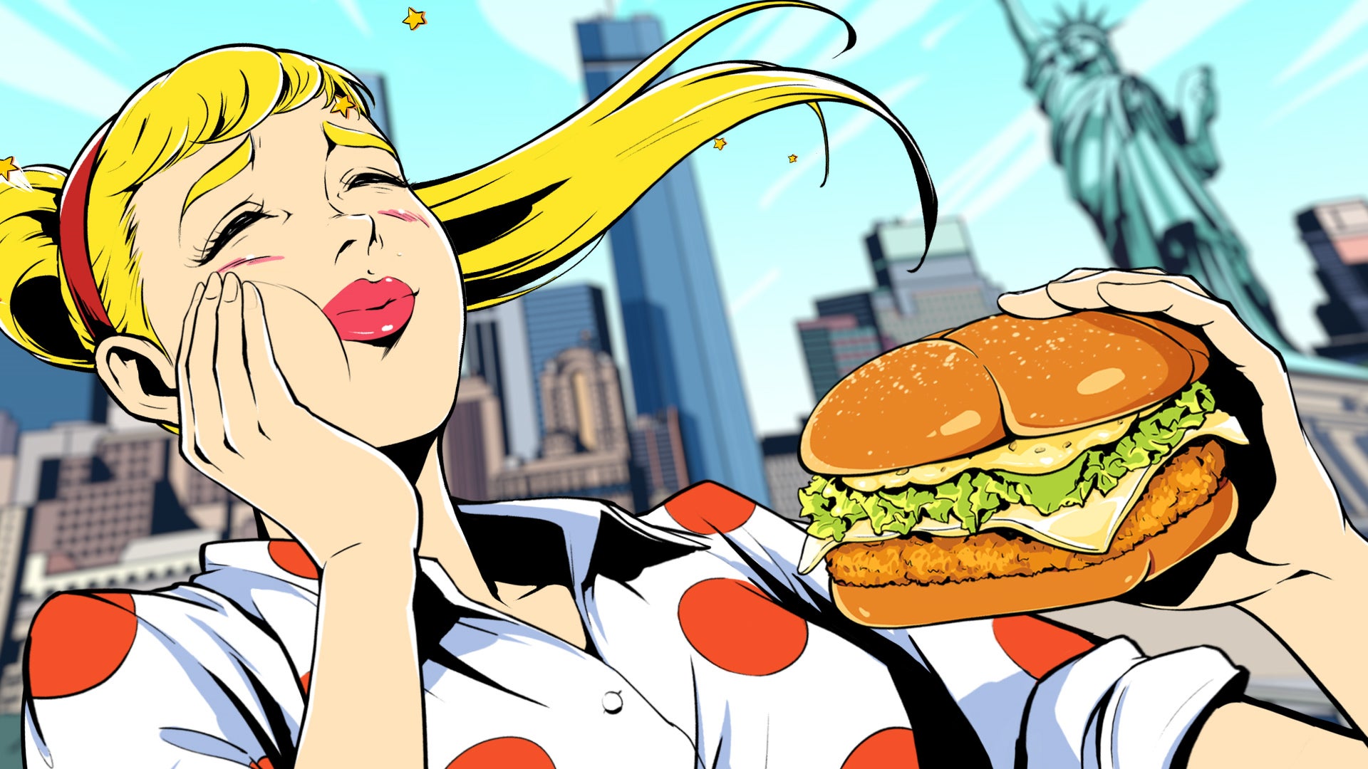 「N.Y. バーガーズ『行った気にさせるよ！』」篇（提供写真）