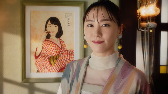 新垣結衣/新TVCM「生のときはじめまして」篇より(提供写真)