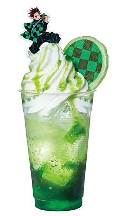 炭治郎のメロンソーダフロート1,100円（C）吾峠呼世晴／集英社