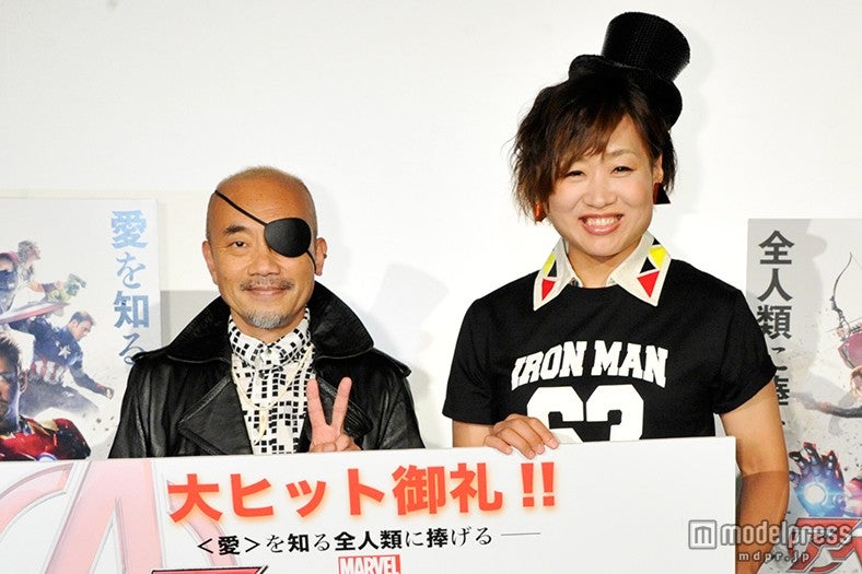 （左から）竹中直人、しずちゃん