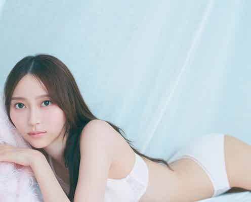 乃木坂46弓木奈於、ピンクランジェリーカット初解禁 大人な表情で魅了【天使だったのか】