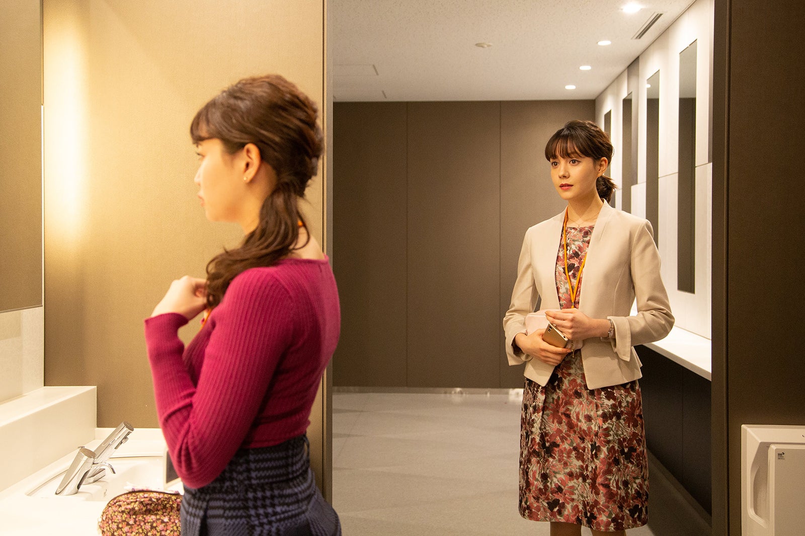 永尾まりや、トリンドル玲奈「パーフェクトクライム」より（C）ABCテレビ