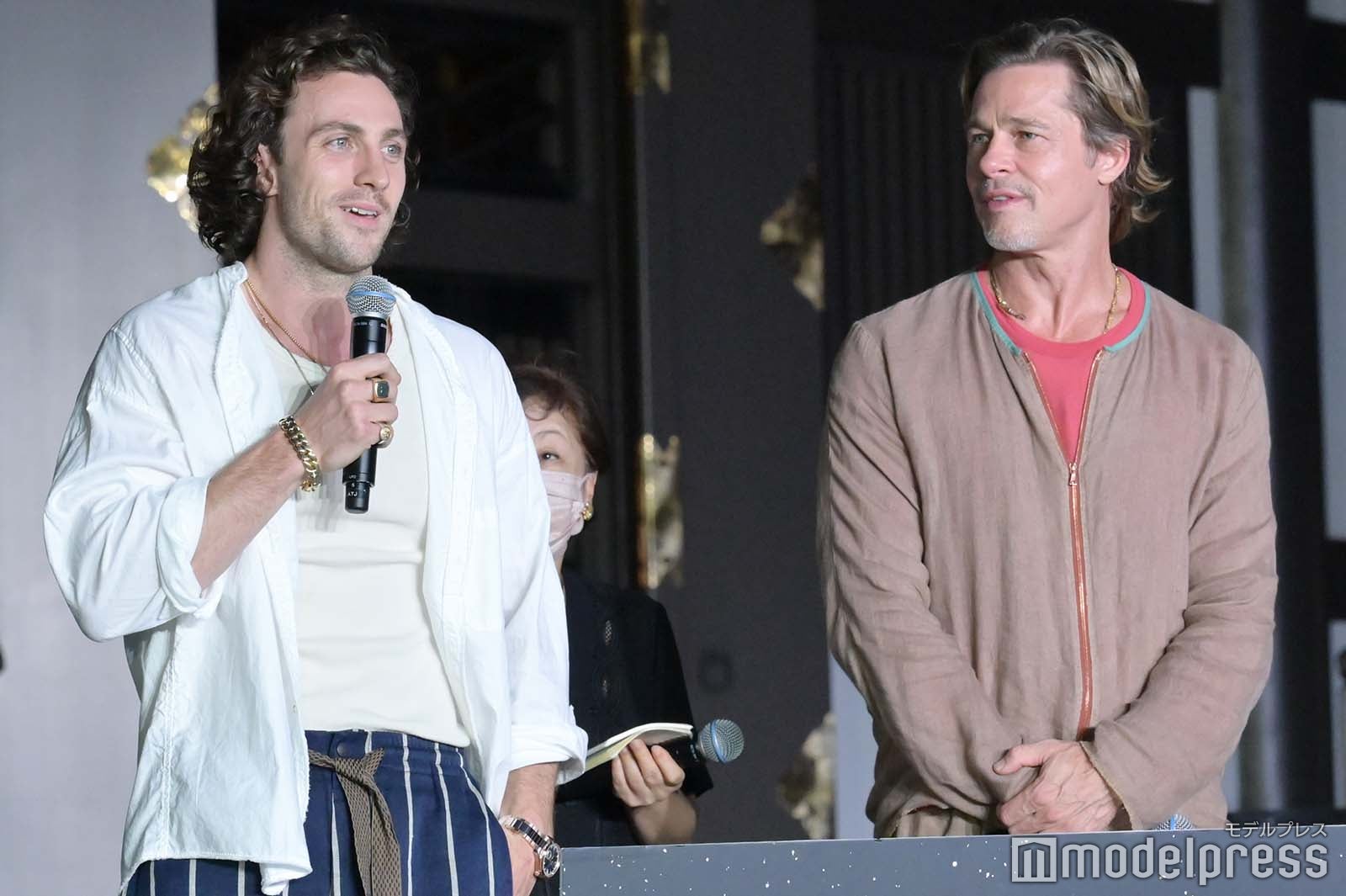 アーロン・テイラー＝ジョンソン、ブラッド・ピット （C）モデルプレス