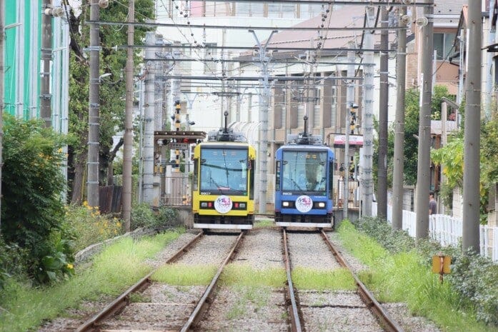 都営新宿線の軌間（線路幅）は都電と同じ1372㎜という特殊なものだ