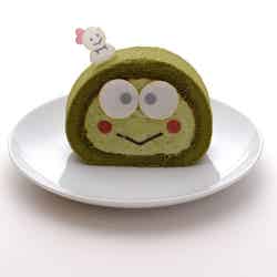 サンリオキャラクターロールケーキ(全4種)各460円/けろけろけろっぴ・抹茶味(提供画像)