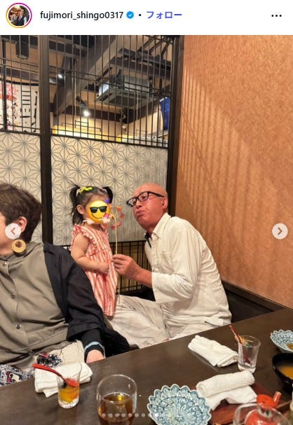 藤森慎吾Instagramより