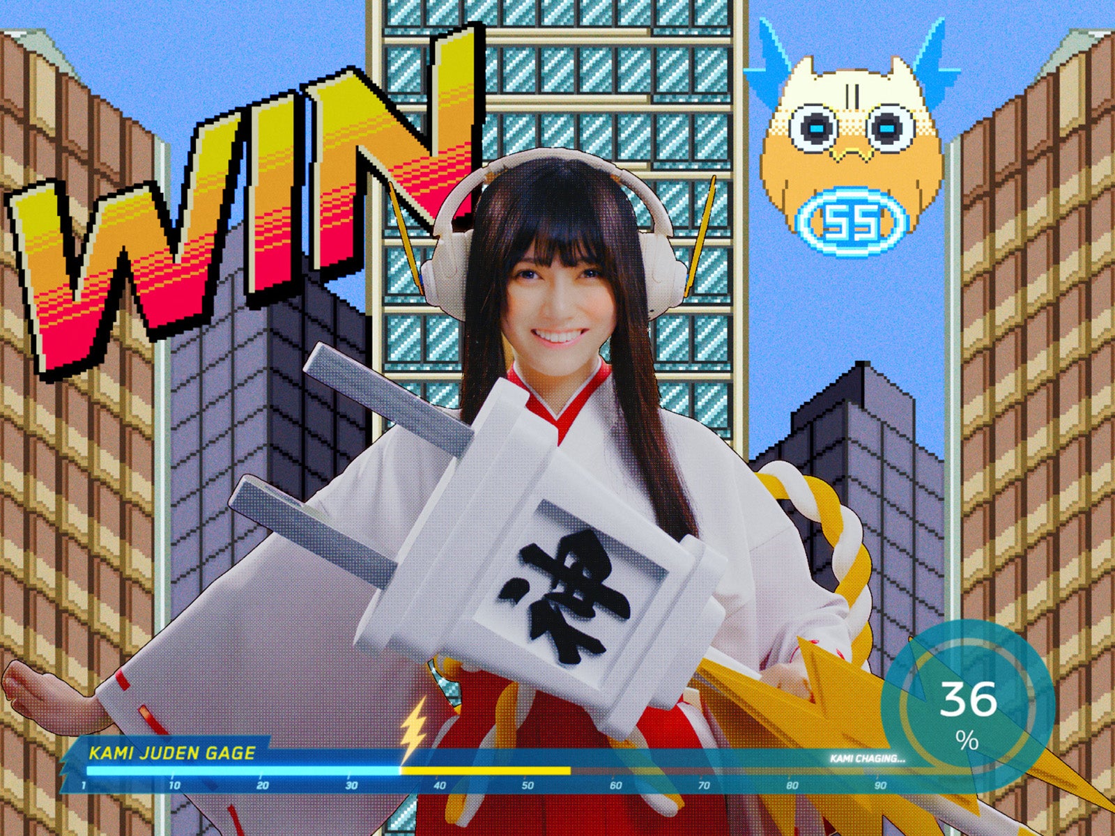 池田瑛紗／ソフトバンク新CM「神ジューデンガール」篇より（提供写真）