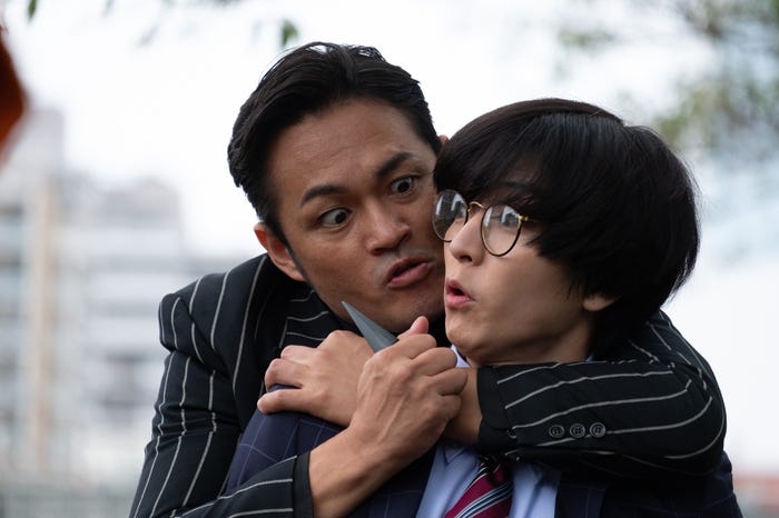 阿部亮平、稲葉友 (C)ドラマ「まったり!赤胴鈴之助」製作委員会