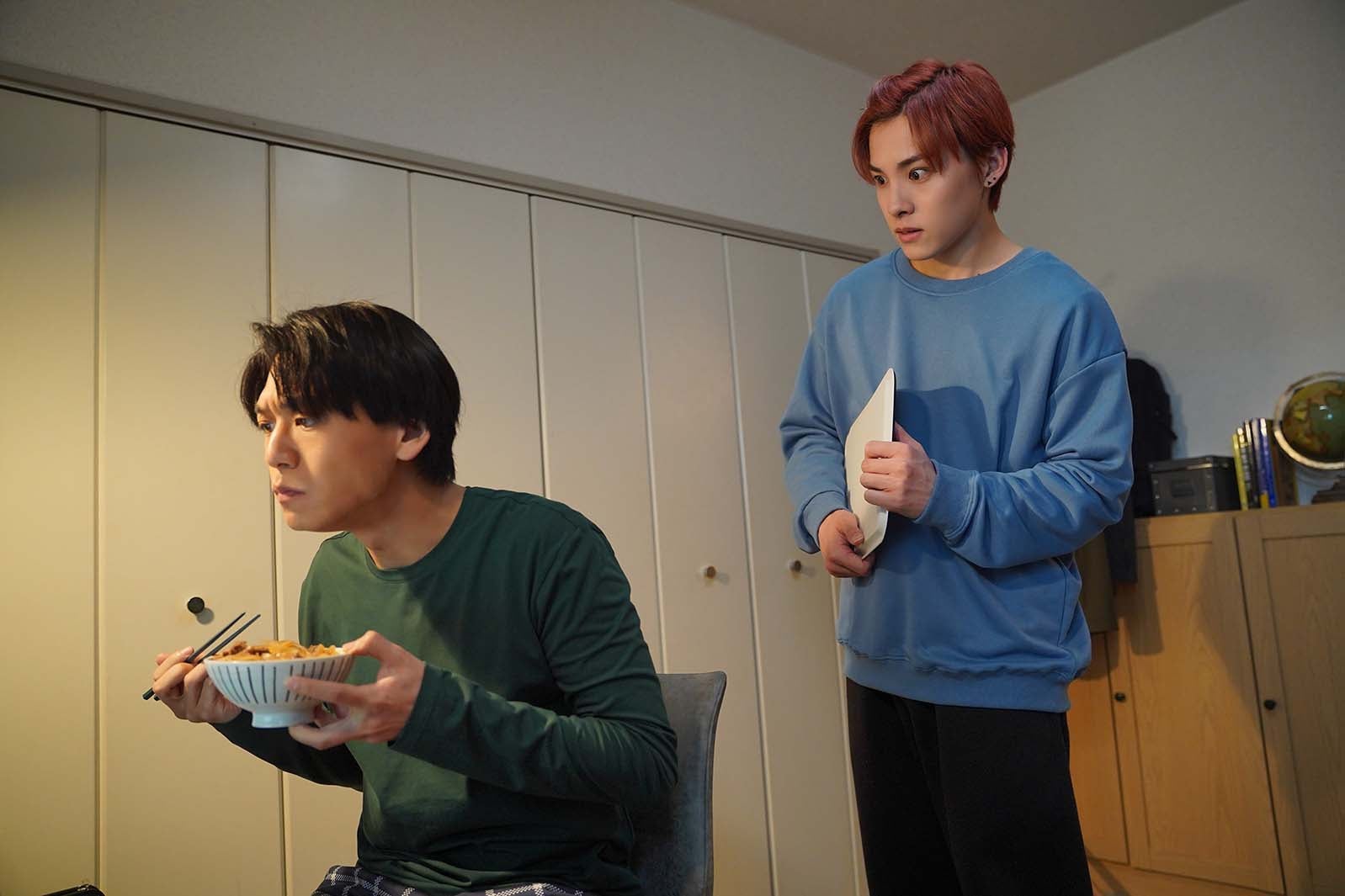 佐野和真、川西拓実「クールドジ男子」第5話より（C）那多ここね／SQUARE ENIX・ドラマ「クールドジ男子」製作委員会