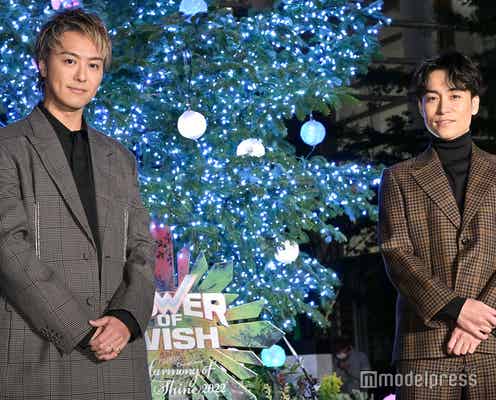 EXILE TAKAHIRO&TETSUYA、ツリーに感激「クリスマスライブで貸し出してくれないかな」