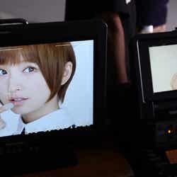 篠田麻里子/新CM「メンソレータムマリコ」篇メイキングショット