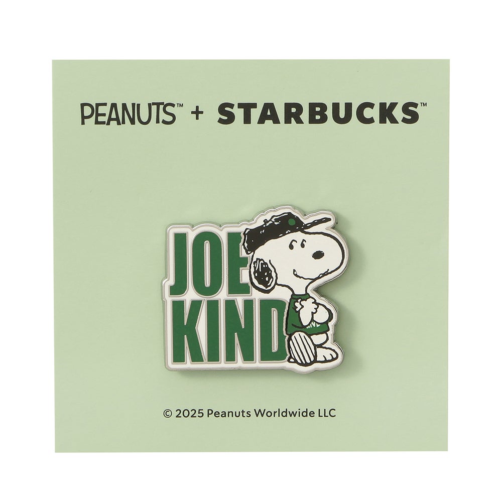 PEANUTSピンバッジ ¥1,200（C）2025 Peanuts Worldwide LLC