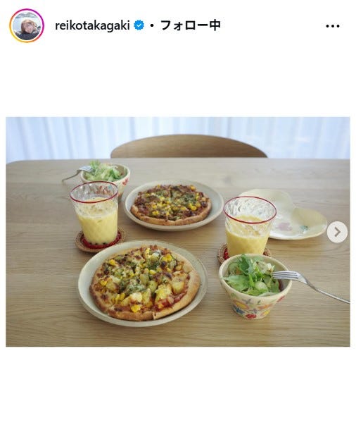 高垣麗子Instagramより