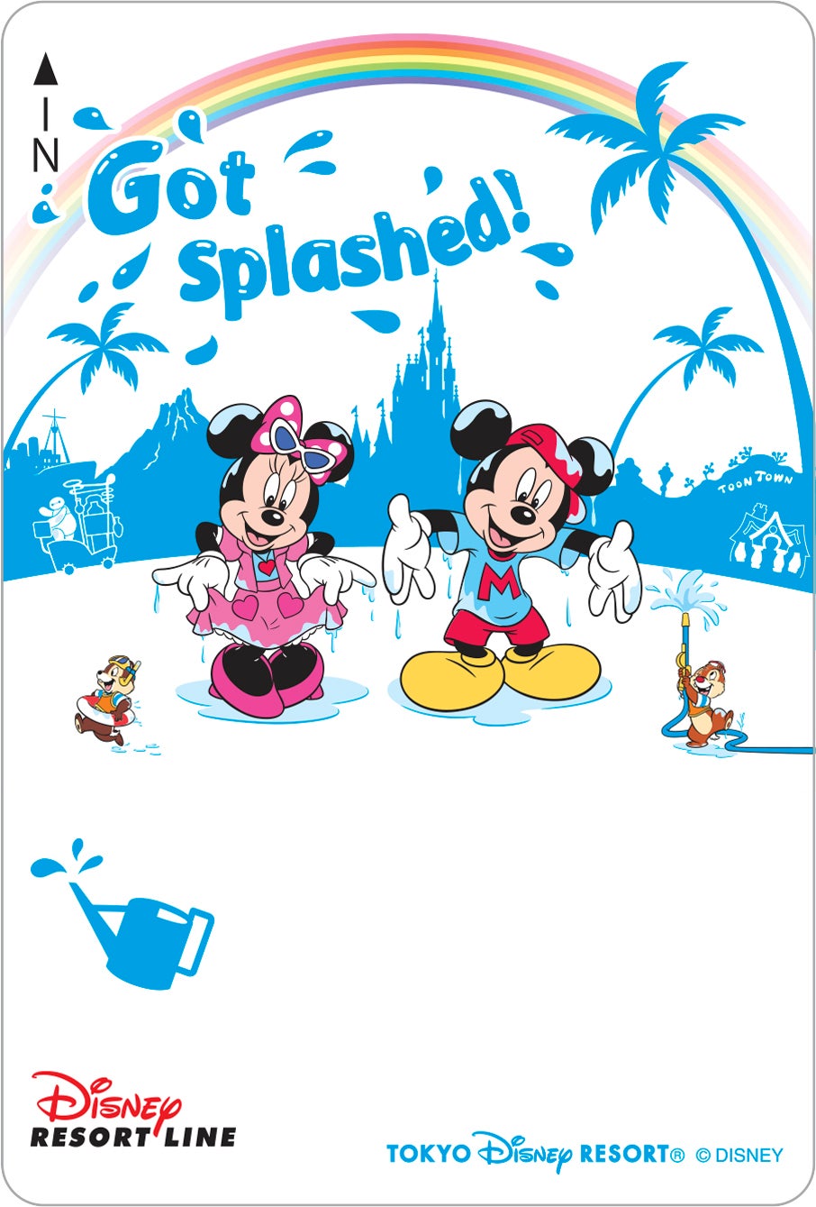 夏の東京ディズニーリゾートをイメージしたデザインのフリーきっぷ（C）Disney