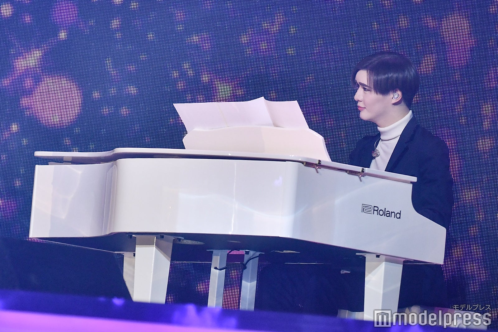 天童よしみとMatt／29日のリハーサル時に撮影 （C）モデルプレス