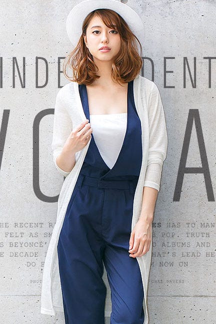 スラブ素材ロングカーディガン「神戸レタス」1790円(税込)/画像提供:神戸レタス