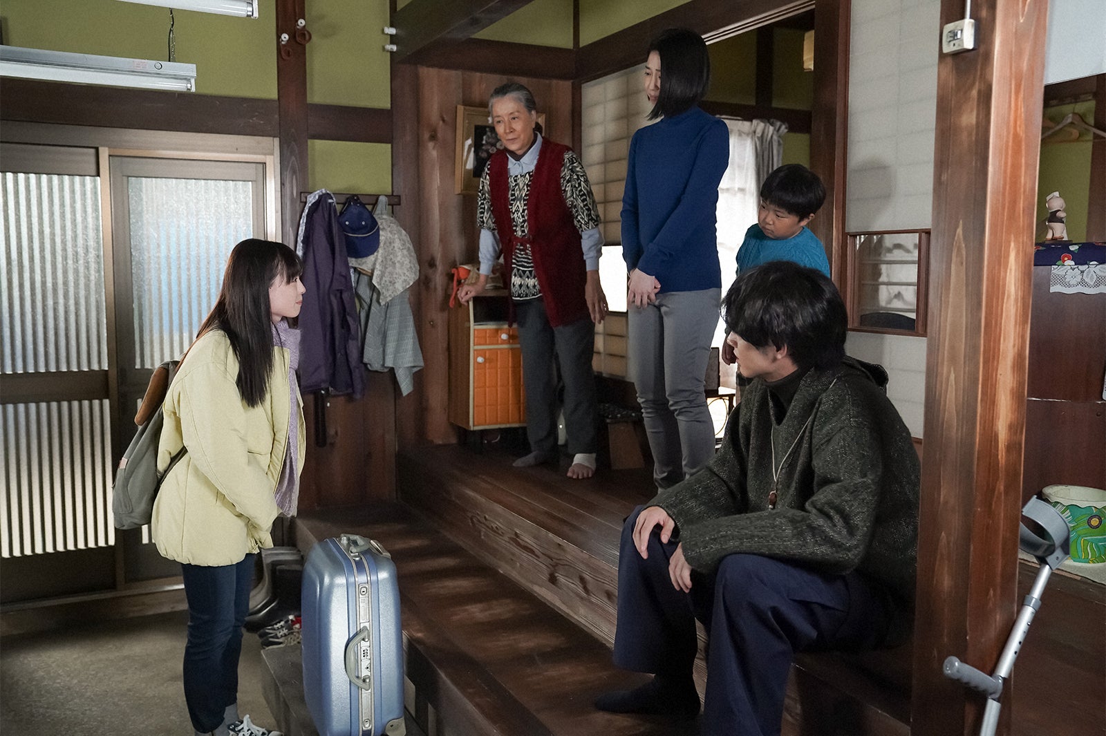 福原遥、高畑淳子、辻本みず希、又野暁仁、赤楚衛二／「舞いあがれ！」第61話（C）NHK