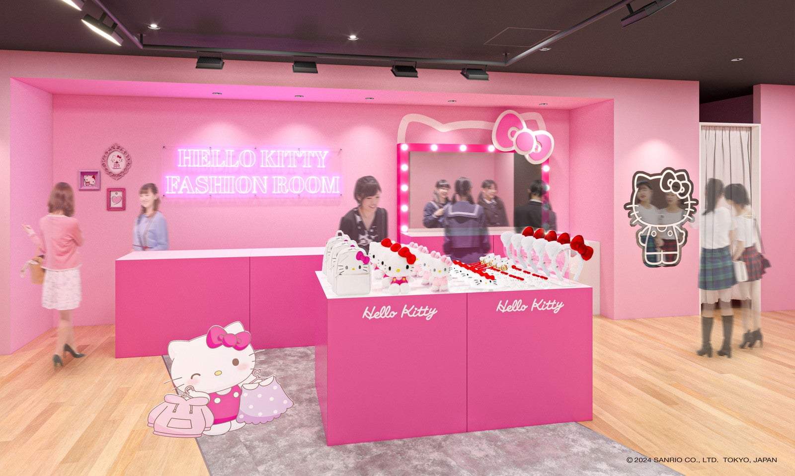 HELLO KITTY IMMERSIVE POP-UP!（C）’24 SANRIO　著作（株）サンリオ