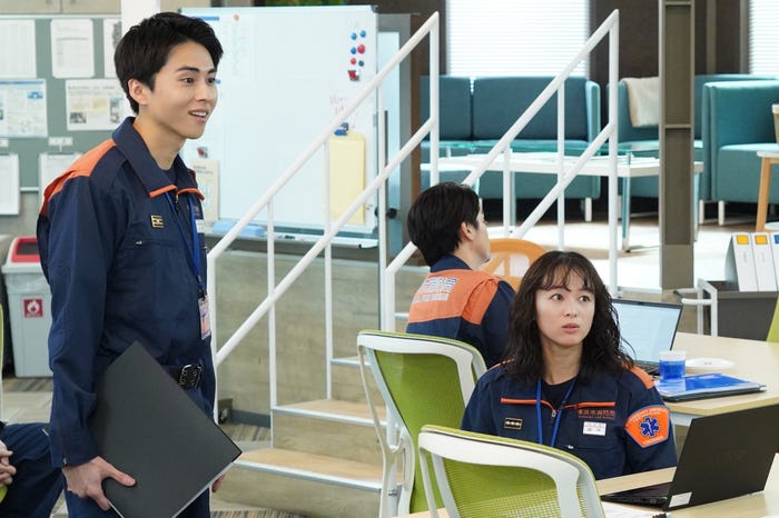 酒井大成、清野菜名「119エマージェンシーコール 」第7話(C)フジテレビ