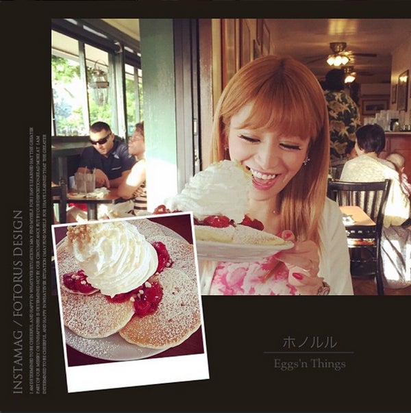 「Eggs’n Things」でパンケーキを堪能／愛沢えみりInstagramより