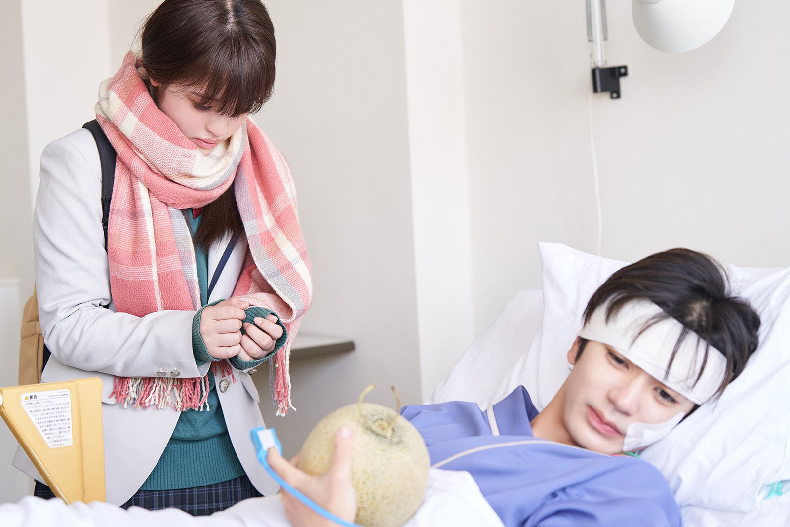 豊嶋花、高橋優斗「君が死ぬまであと100日」第9話より（C）NTV・J Storm