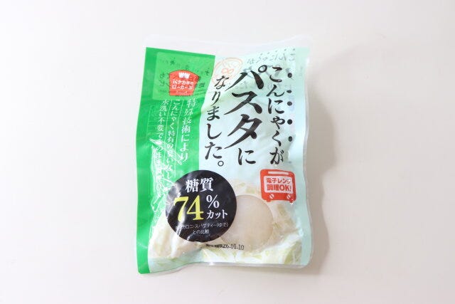 ダイソー　こんにゃくがパスタになりました。　パッケージ