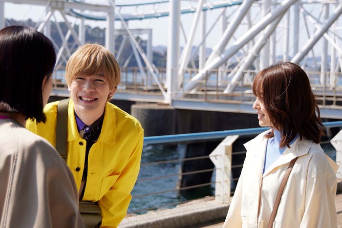 内藤秀一郎、田辺桃子「お迎え渋谷くん」第4話より(C)カンテレ