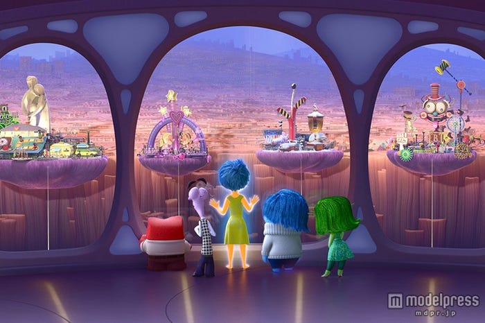 42種類の名前の名前がある感情たち(C)2015 Disney/Pixar.All Rights Reserved.