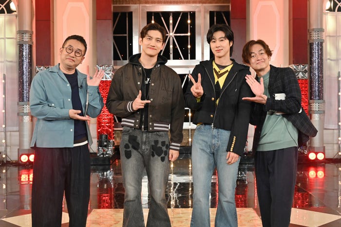 中西茂樹、チャンミン、ユンホ、那須晃行(C)テレビ朝日