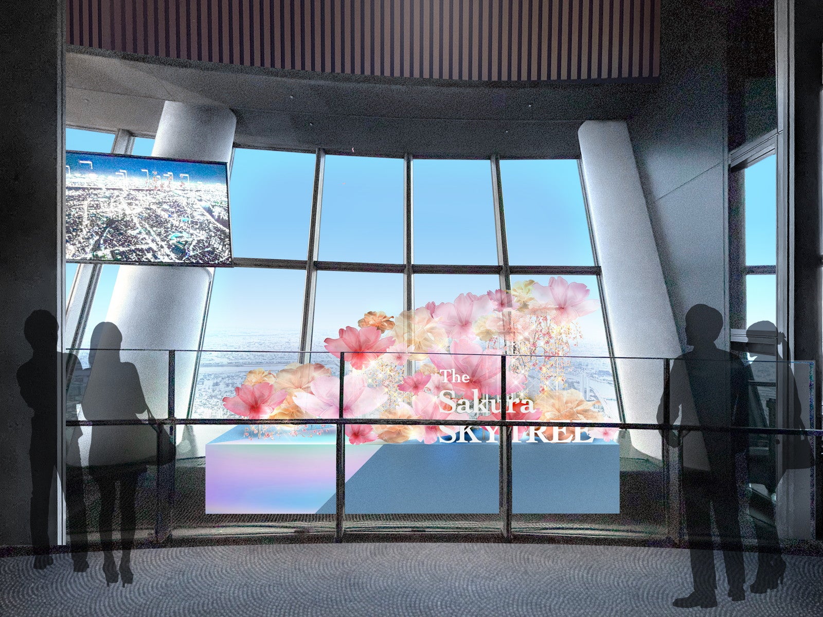 主なフォトスポット／空に溶ける（C）TOKYO-SKYTREE