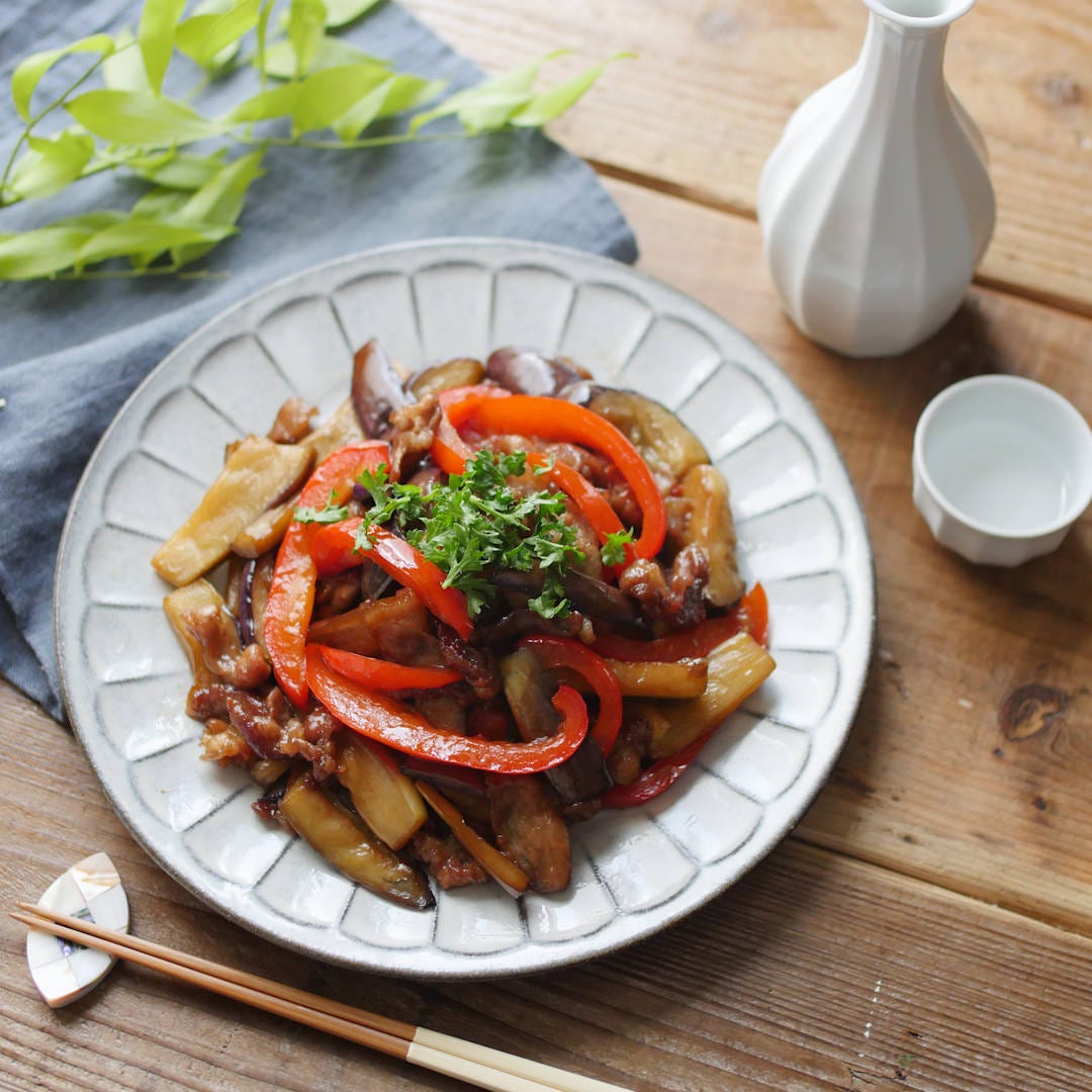 ポン酢で味付けかんたん！カリカリ豚となすの照りポン炒め
