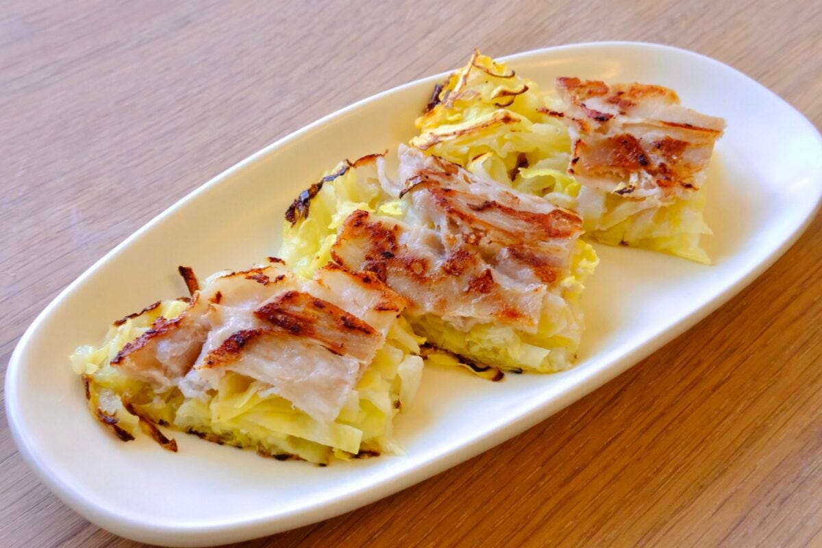 ロバート馬場・やみつきキャベツ焼き