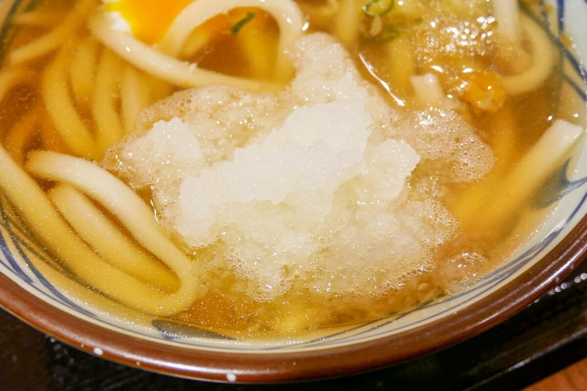 丸亀製麺・かけうどん