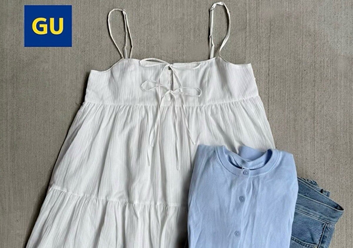GUのキャミソールチュニックが大当たり！可愛く体型カバー♡春のお助けアイテム購入品レビュー