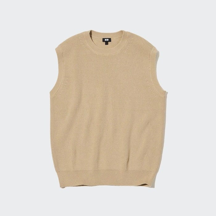 ユニクロ　uniqlo　レディース　おすすめ　オススメ　コスパ　2023　春　新作　メンズ　ベスト　ニットベスト　ミドルゲージクルーネックベスト