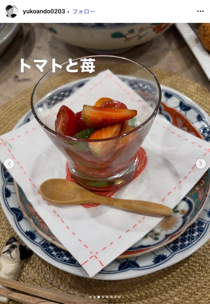安藤優子Instagramより