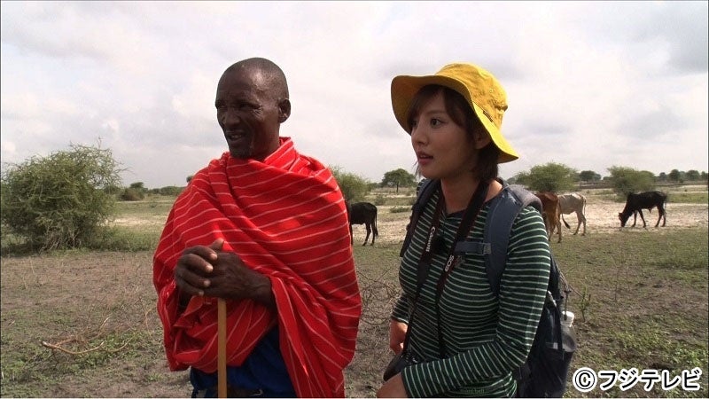 夏菜がアフリカ・タンザニアへ（C）フジテレビ
