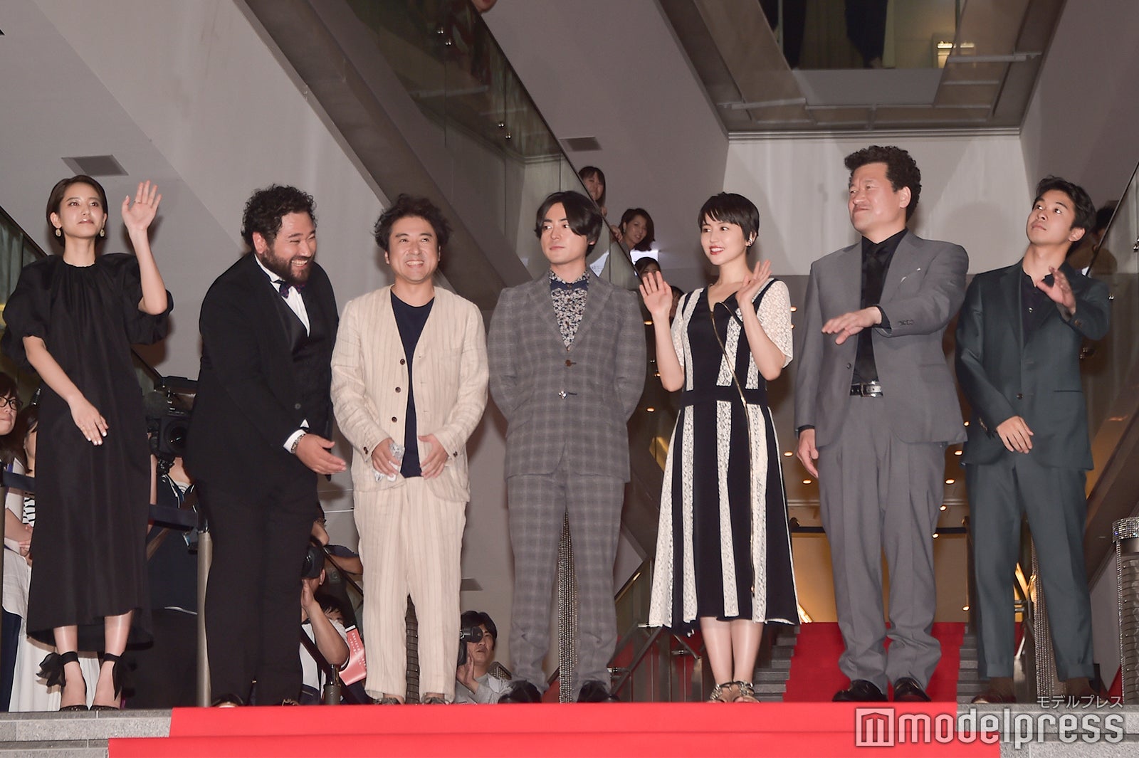 山崎紘菜、勝矢、ムロツヨシ、山田孝之、長澤まさみ、佐藤二朗、太賀 （C）モデルプレス