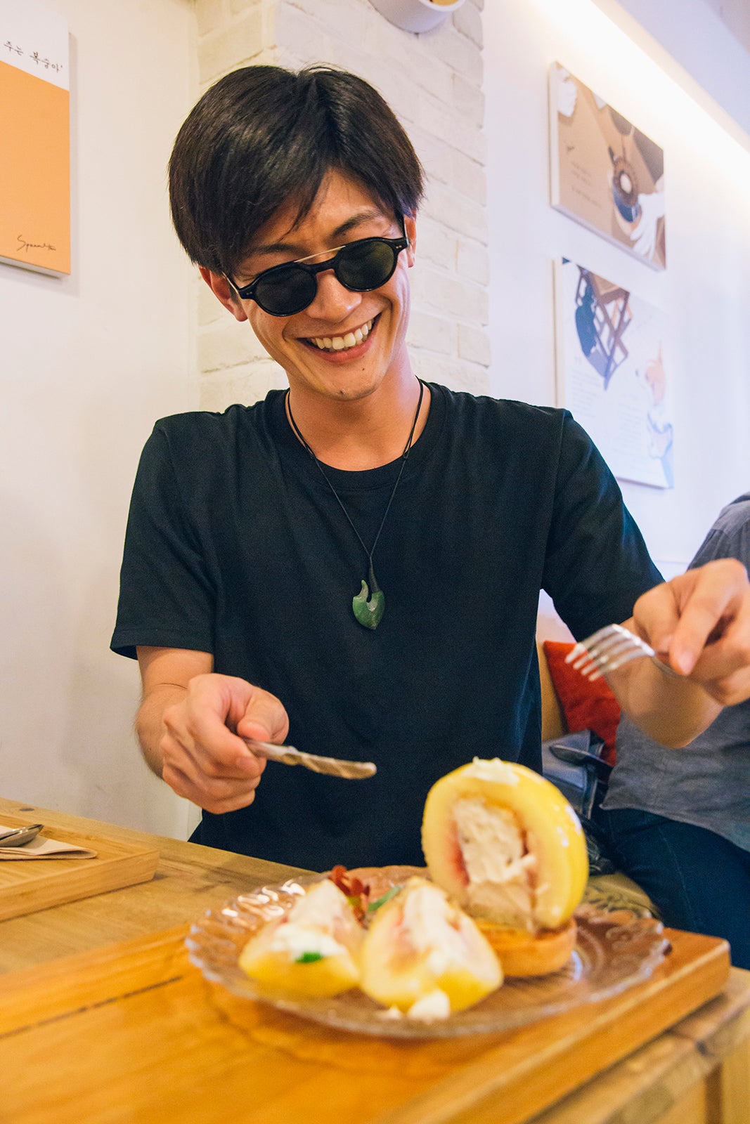 三浦春馬、桃のデザートがお気に入り（提供写真）