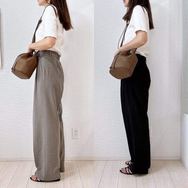 GU　ユニクロ　タックワイドパンツ　違い　比較