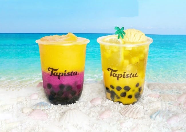 「タピスタ(Tapista)」に南国テイストのマンゴードリンク2種、夏限定ソーダ&スムージー