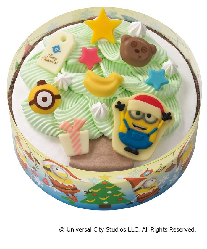 メリクリ! “ミニオン” ツリー/画像提供:B-R サーティワン アイスクリーム