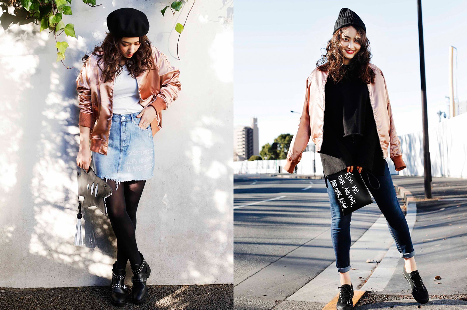 冬に続き春も“ピンク”ブーム　スタジャンで甘辛女子に