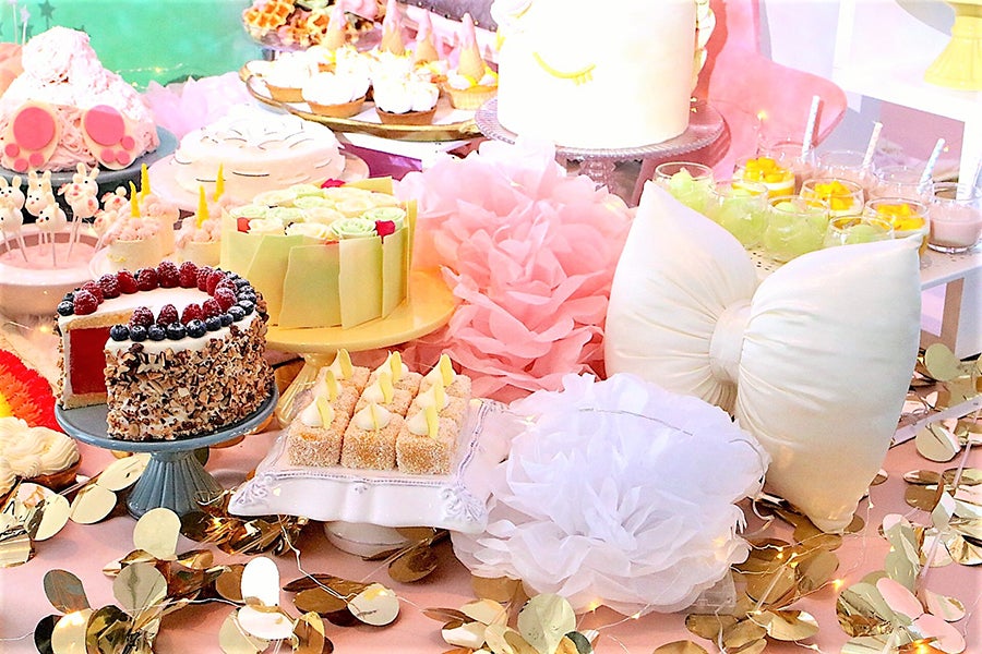 サマーデザートブッフェ 可愛らしい装飾