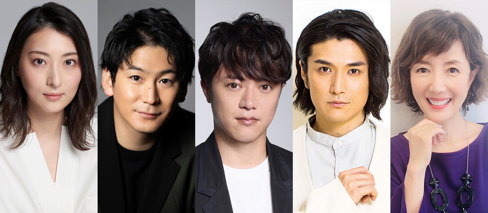 （左から）珠城りょう、小野田龍之介、上川一哉、渡辺大輔、戸田恵子（提供写真）