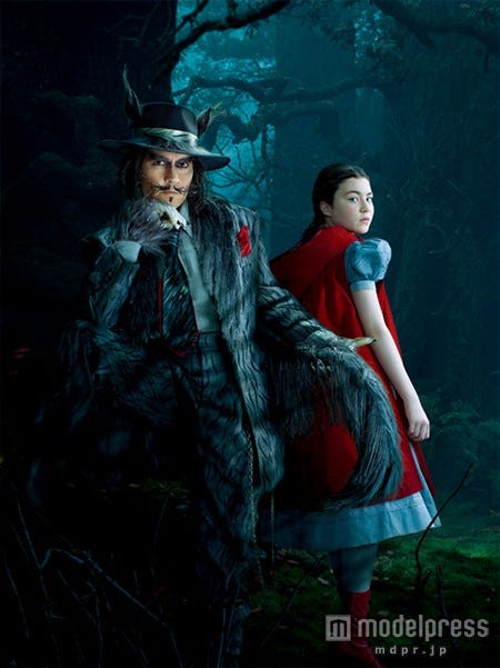 話題となっているオオカミ役ジョニー・デップ/「イントゥ・ザ・ウッズ」(C)2014DisneyEnterprise,inc.AllRightsReserved.