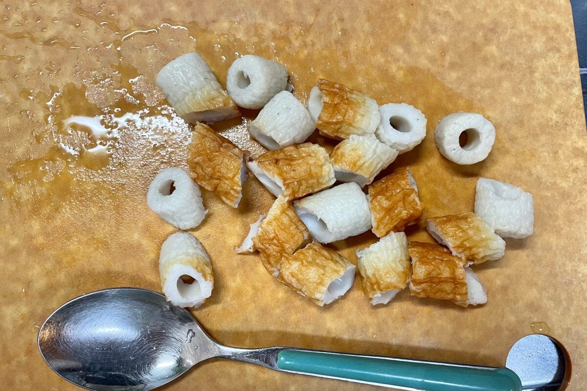 こんにゃくとちくわのヤバい煮