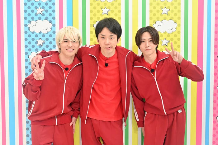 「timeleszチーム」篠塚大輝、濱家隆一、橋本将生(C)テレビ朝日