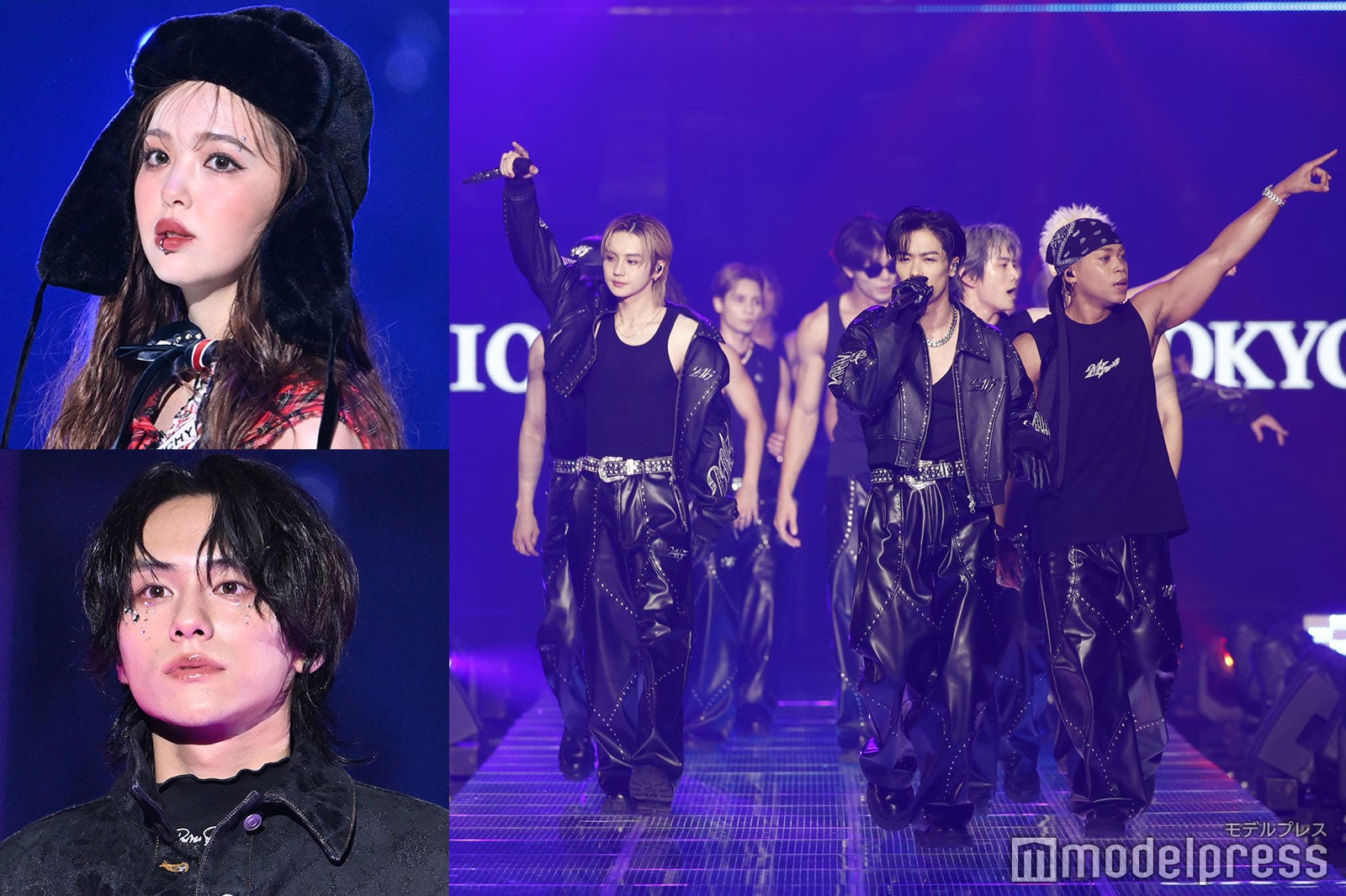 （左から時計回りに）藤田ニコル、THE RAMPAGE、山下幸輝（C）モデルプレス