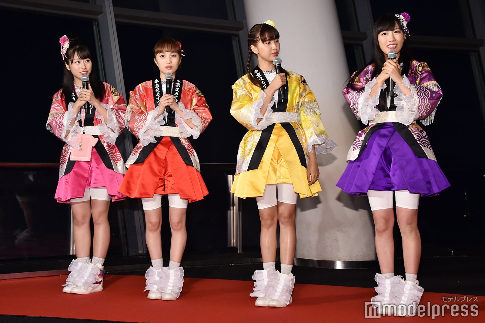 （左から）佐々木彩夏、百田夏菜子、玉井詩織、高城れに（C）モデルプレス